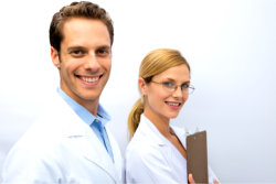 doctors smiling